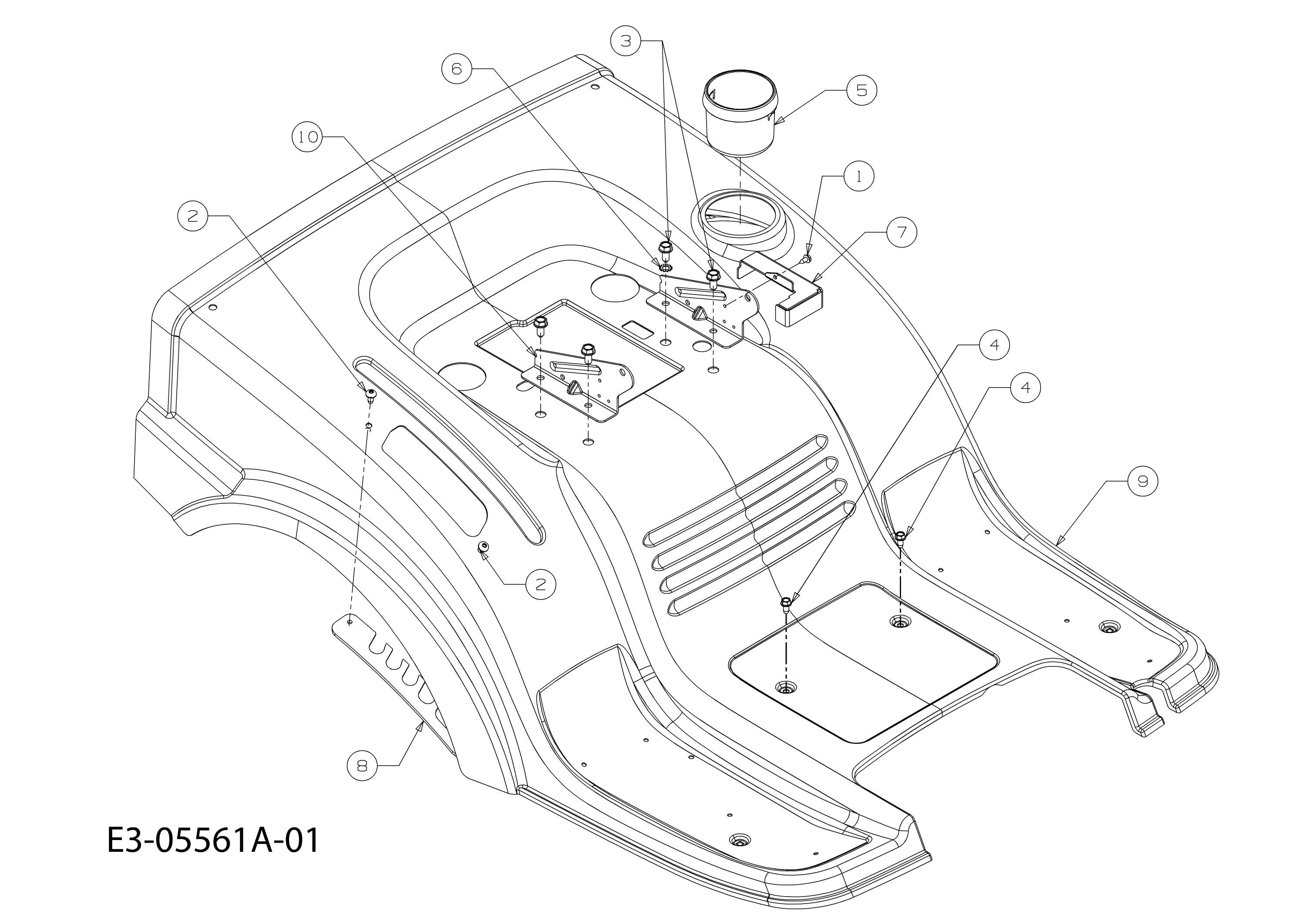 Rear body