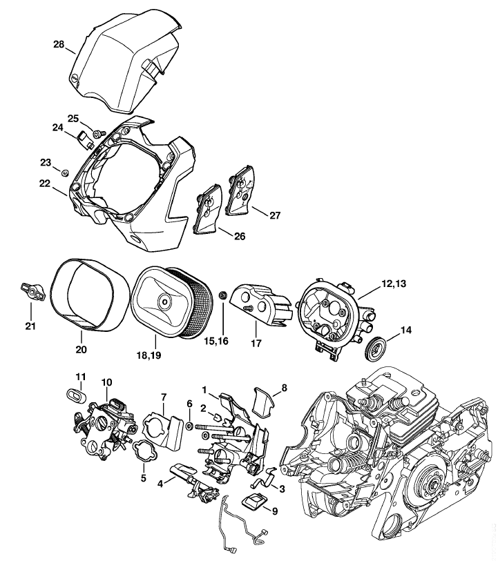 Carburetor bracket