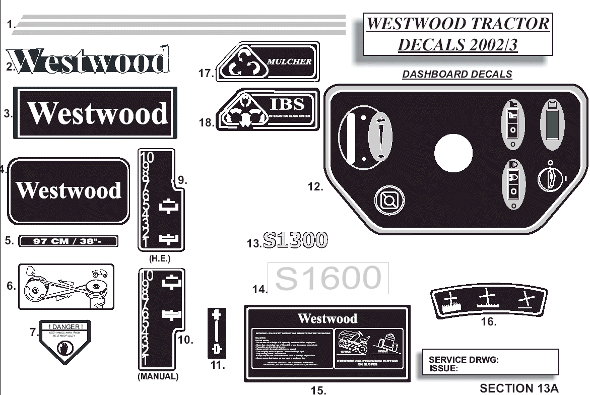 Tractor Decals 2002-2003