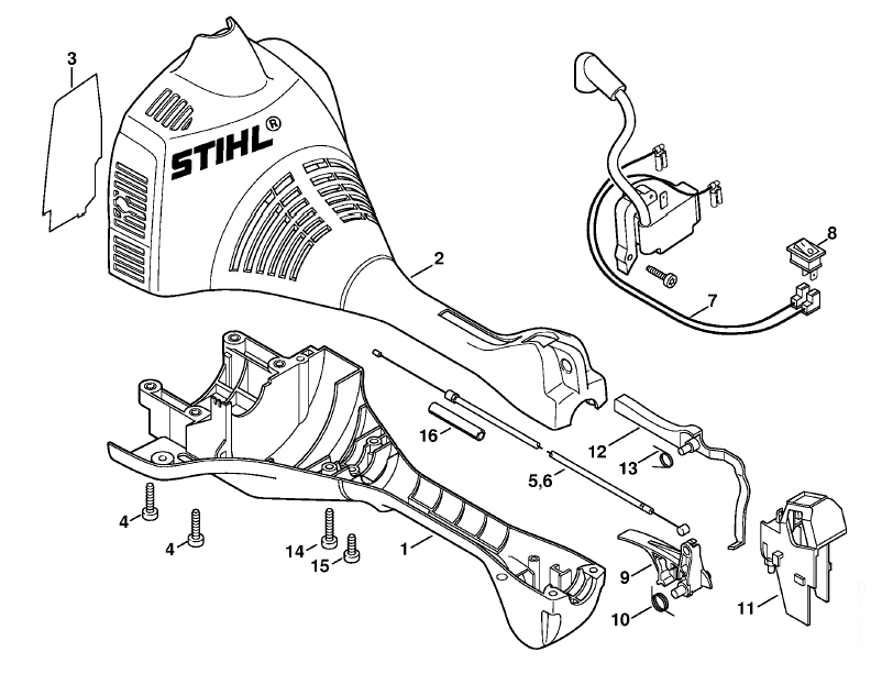 Engine housing (Loop handle)