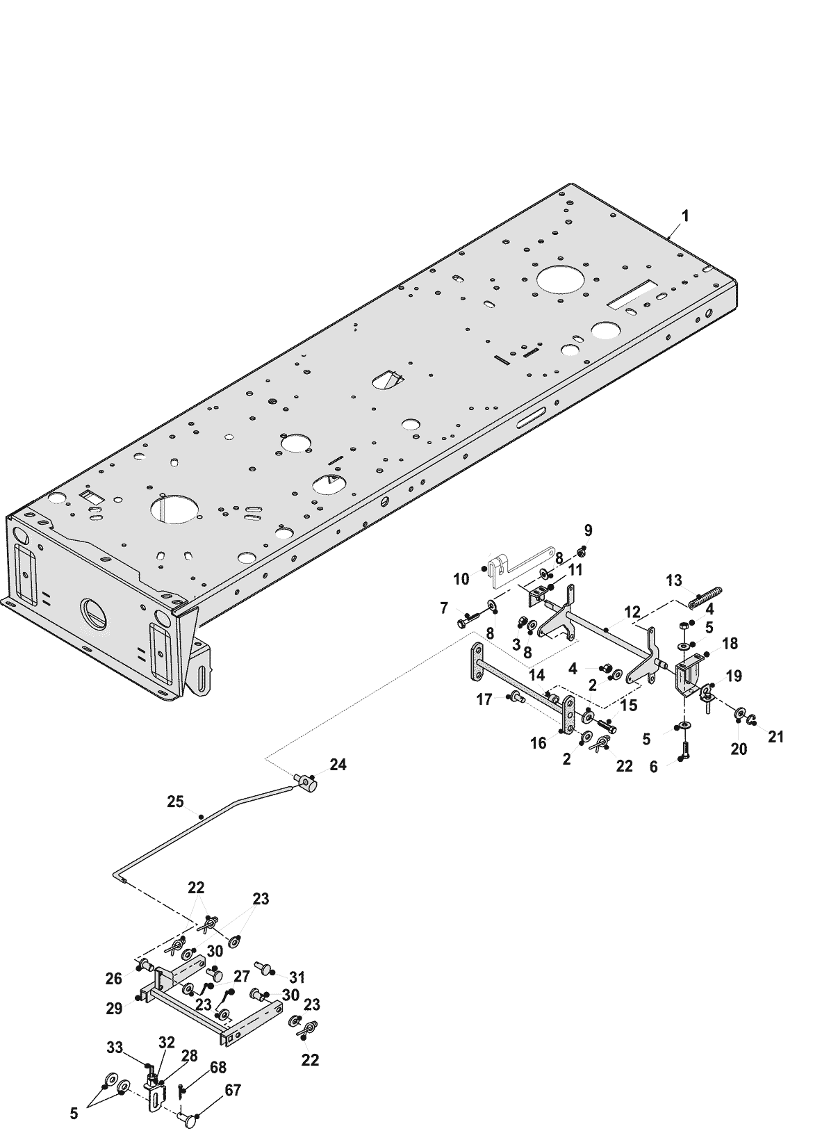 Deck Hanging Assembly