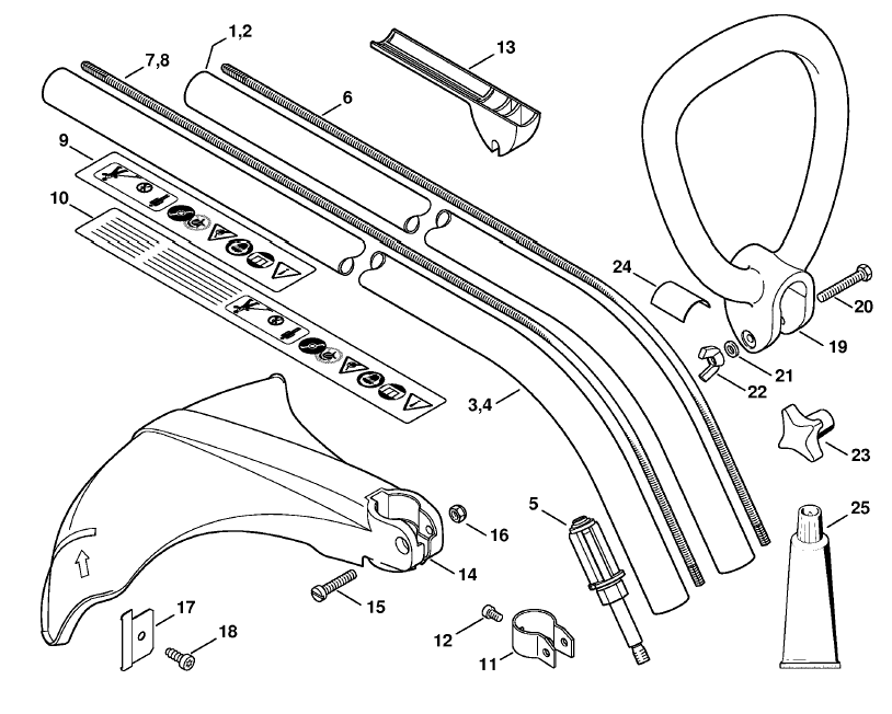 Drive tube assembly, Loop handle