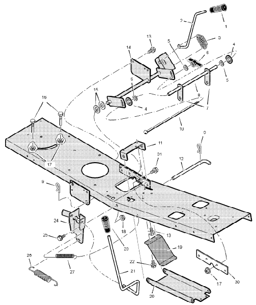 Mower Housing Suspension