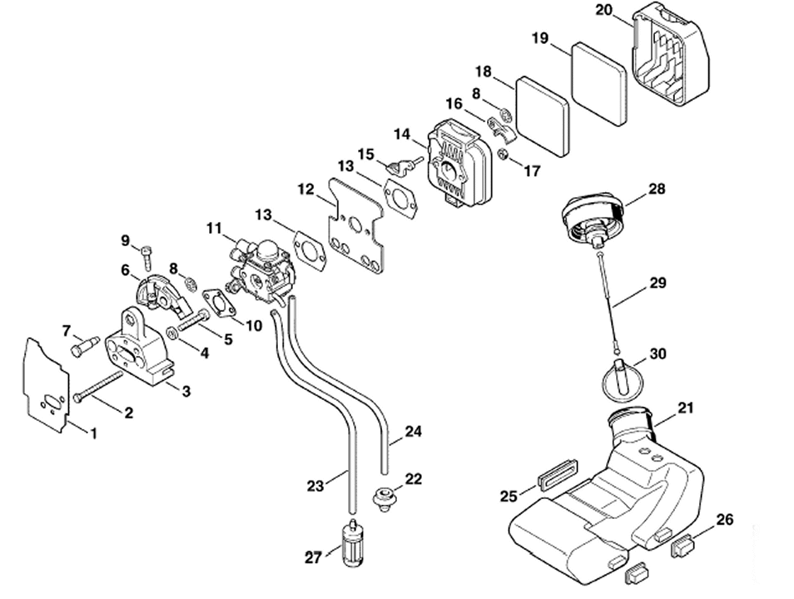 AIR FILTER-FUEL TANK