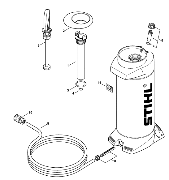 Pressurized water tank