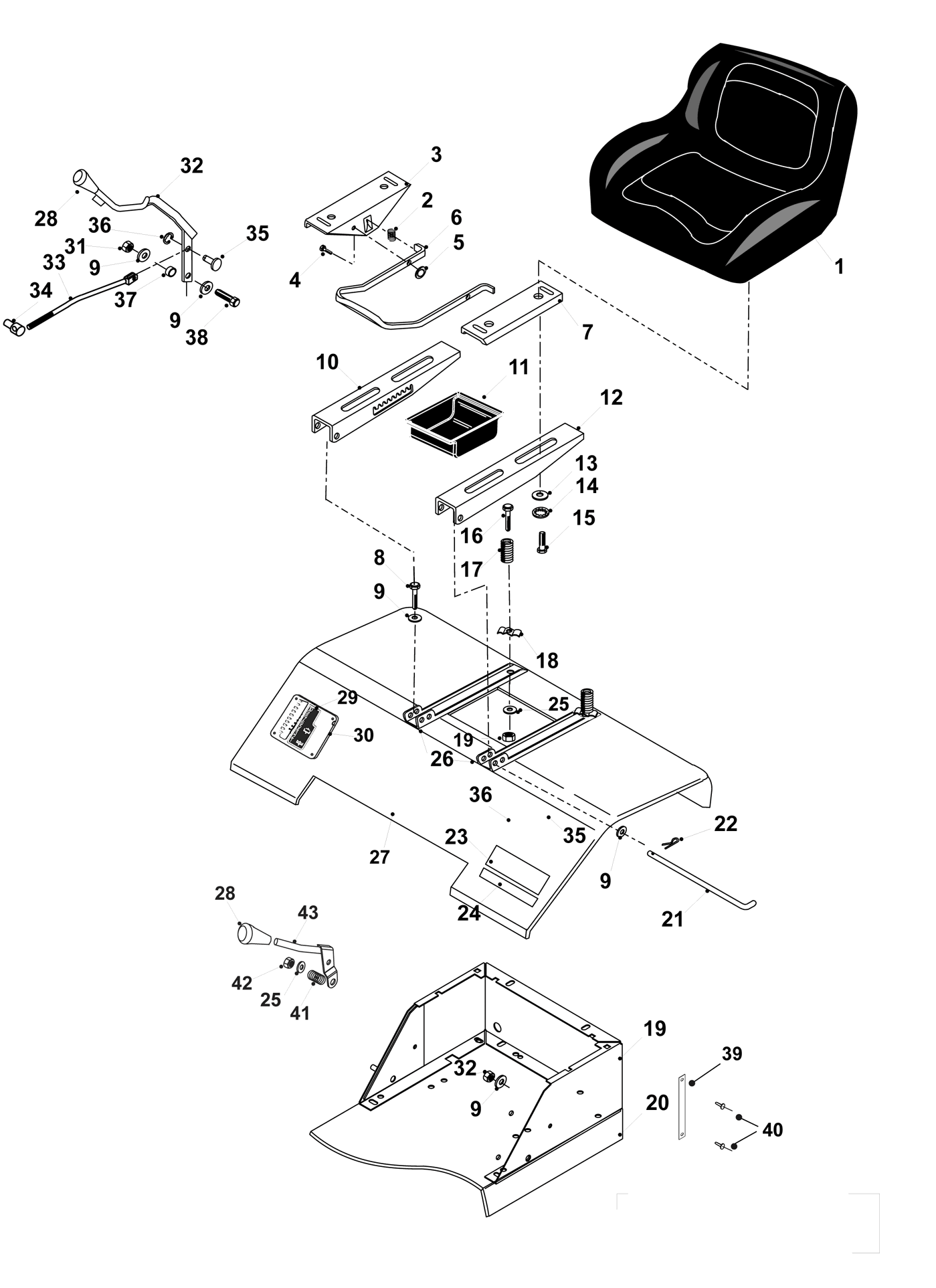 Hydrostatic Rear Body Assembly