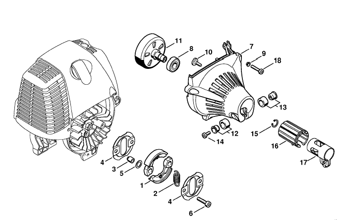 Clutch, Fan housing