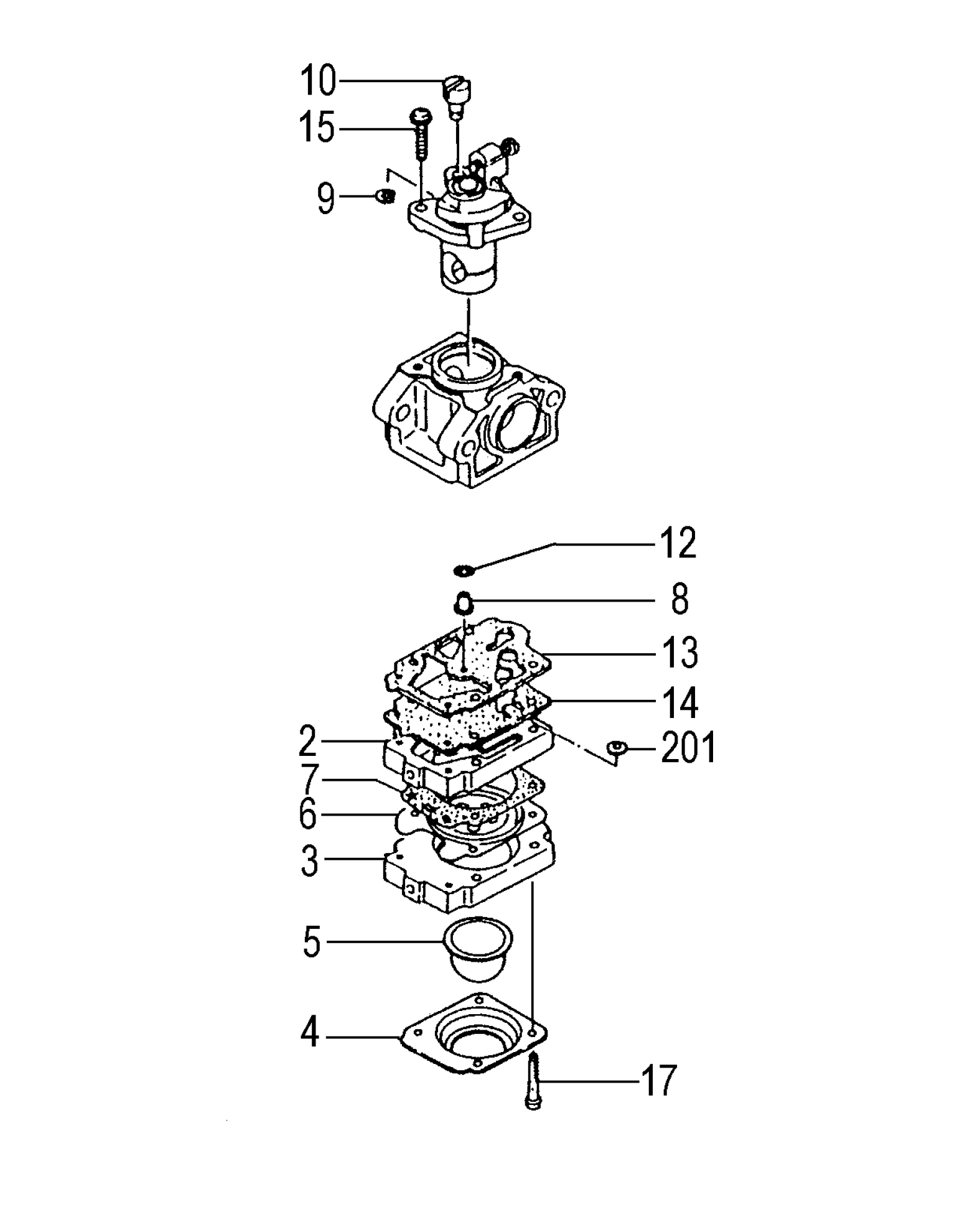 CARBURETOR (SERIAL NO. B028201 -)