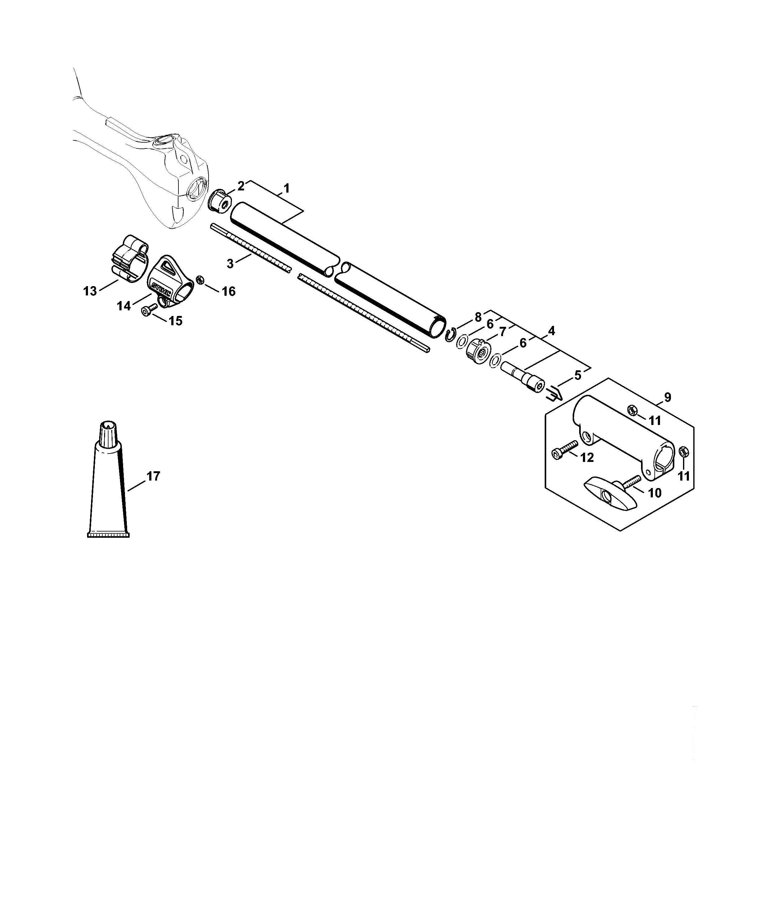 Drive Tube Assembly KM 56 C
