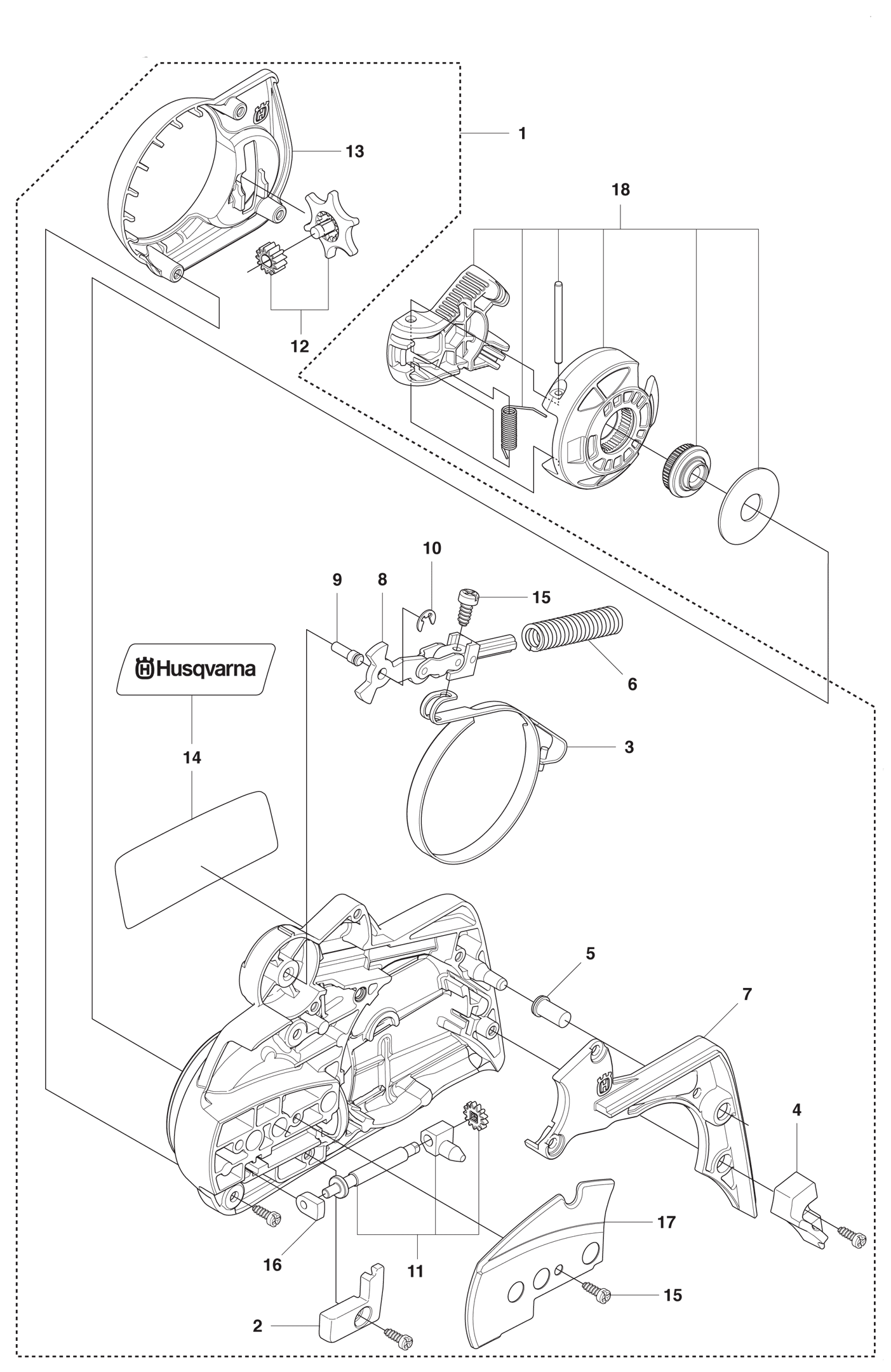 Chain Break & Clutch Cover-435e 