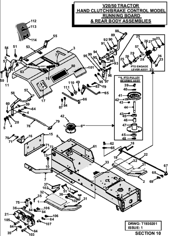 HAND CONTROL MODEL RUNNING BOARD & REAR BODY ASSEMBLIES