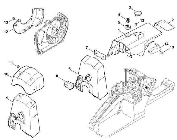 Shroud - Carburetor box cover