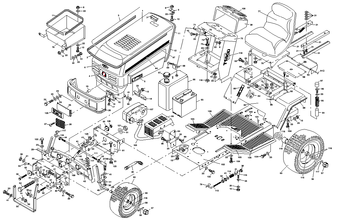 Tractor Chassis and Upper Body Panels