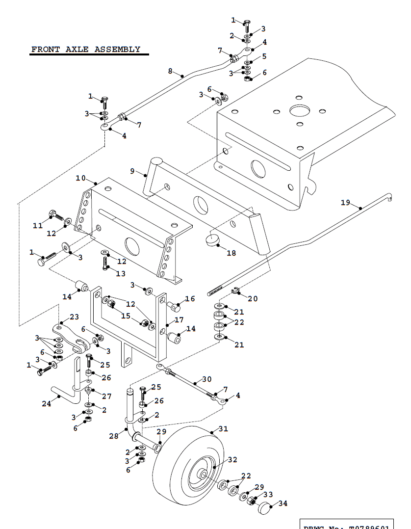 K14 Front Axle