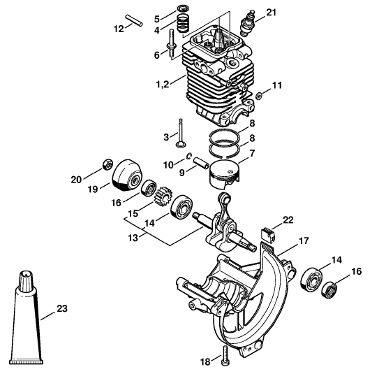 Cylinder, Engine pan
