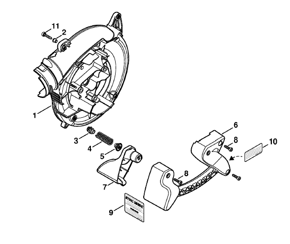 Fan housing inside BG 66 C