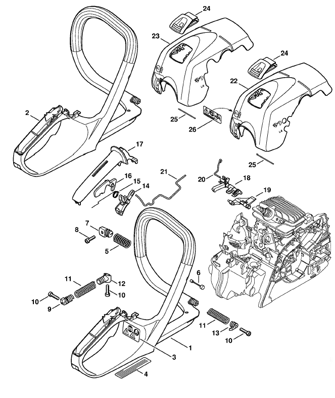 Handle frame