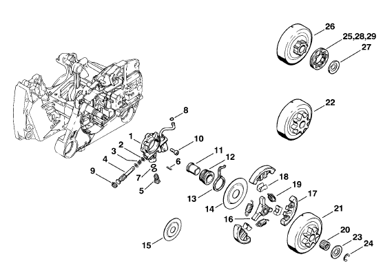 Oil pump - Clutch