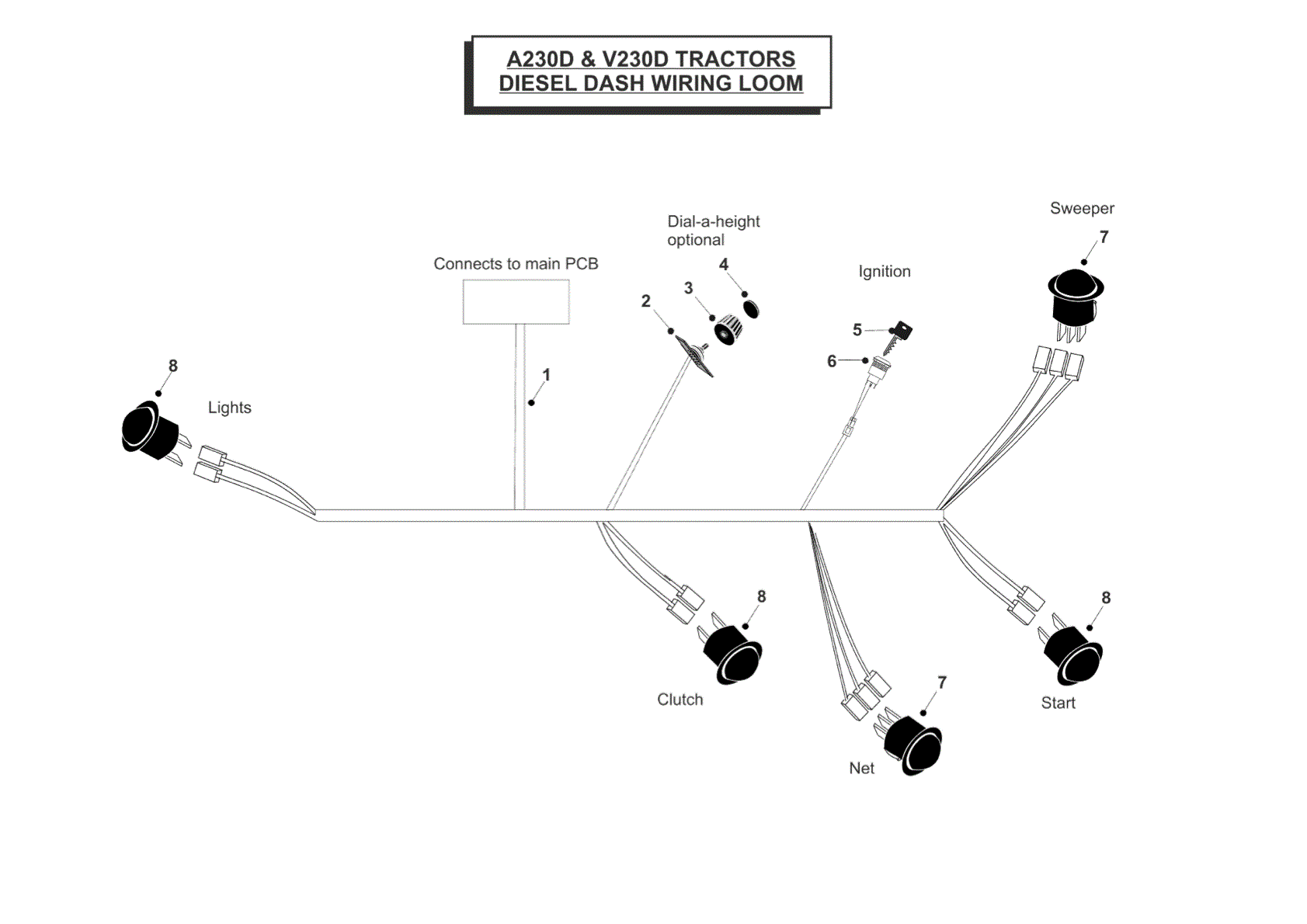 Diesel Dash Wiring Loom