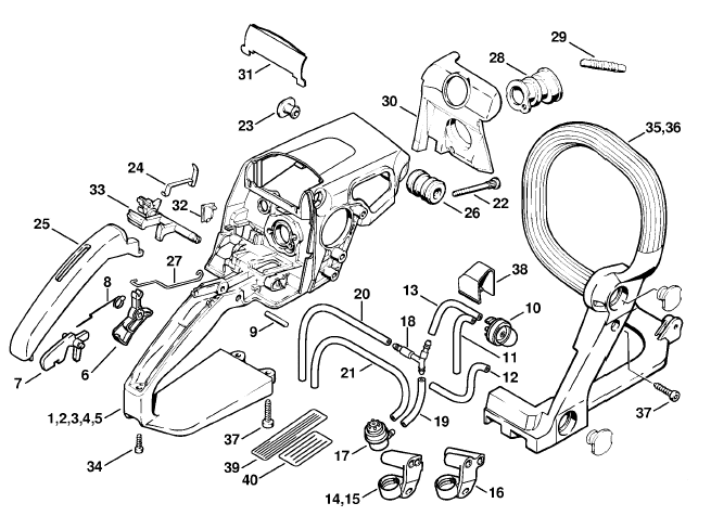 Handle housing