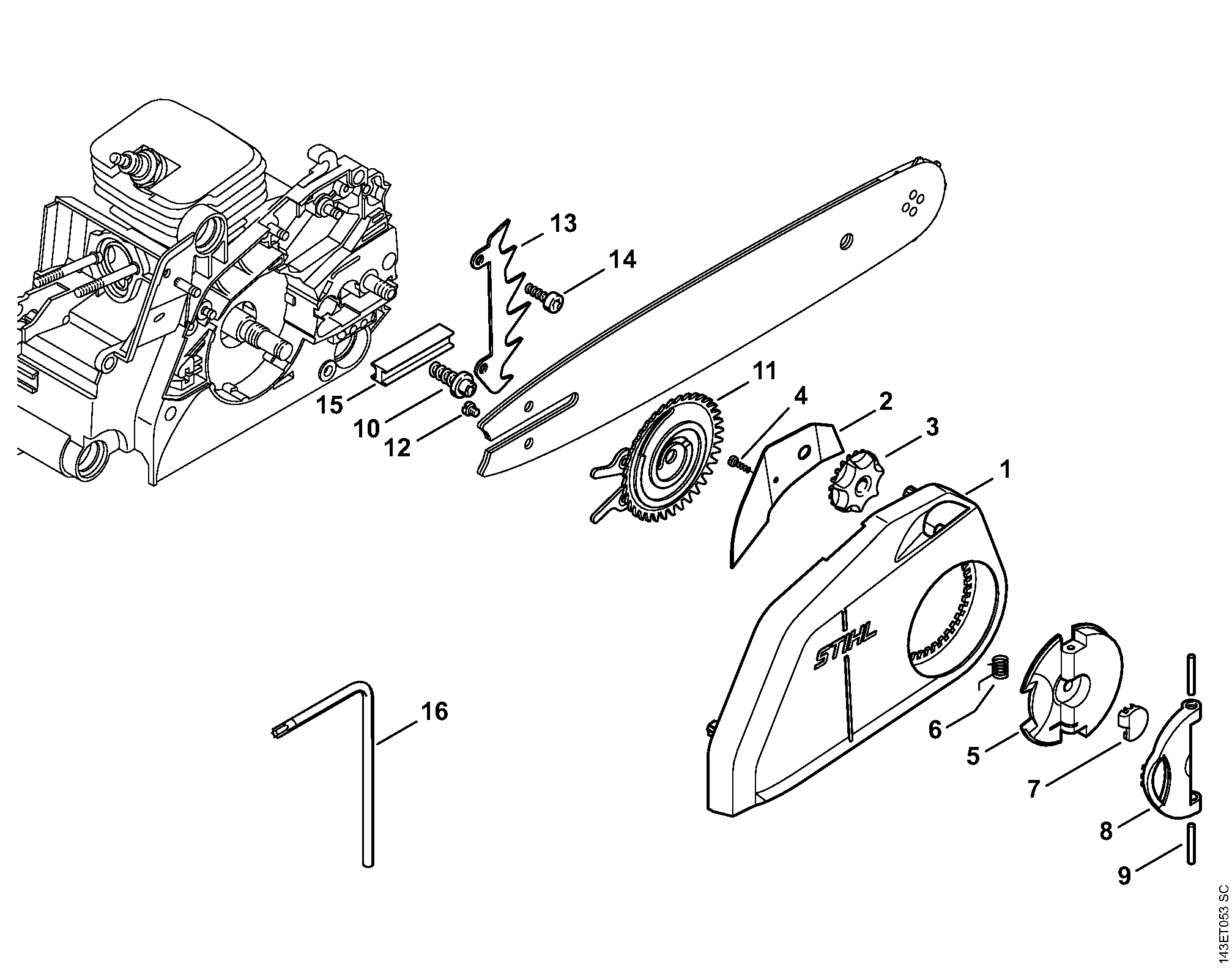 Quick chain tensioner