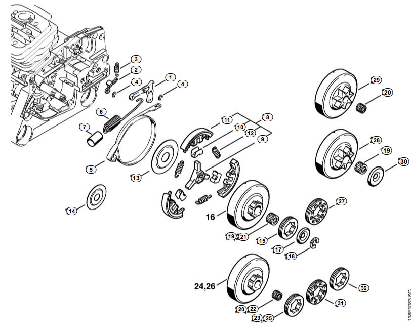 Chain Brake/Clutch