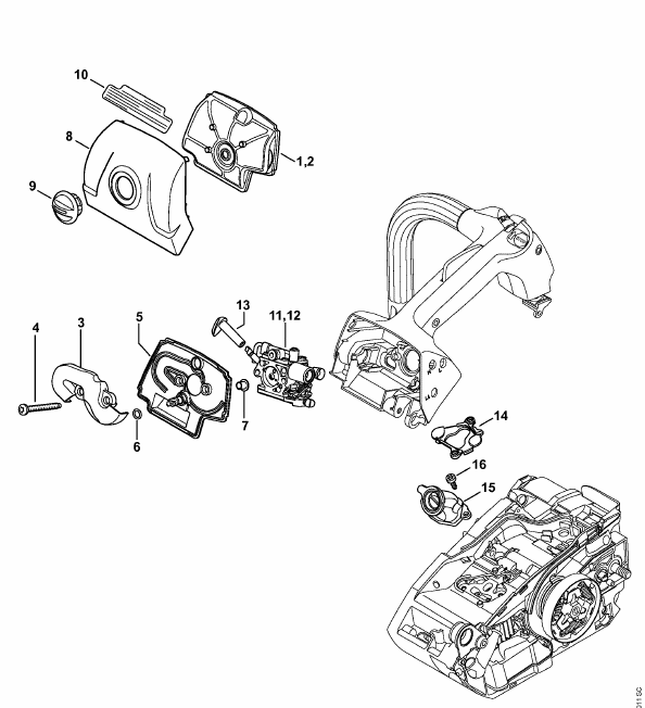 Air Filter and Carburettor