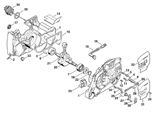 Crankcase - Crankshaft