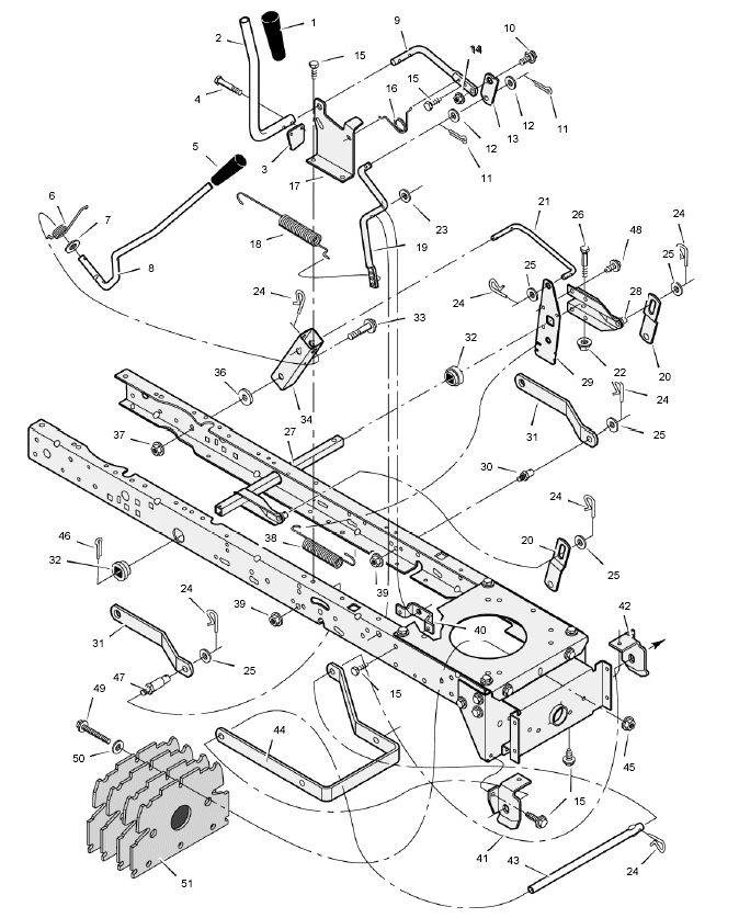 Mower Housing Suspension