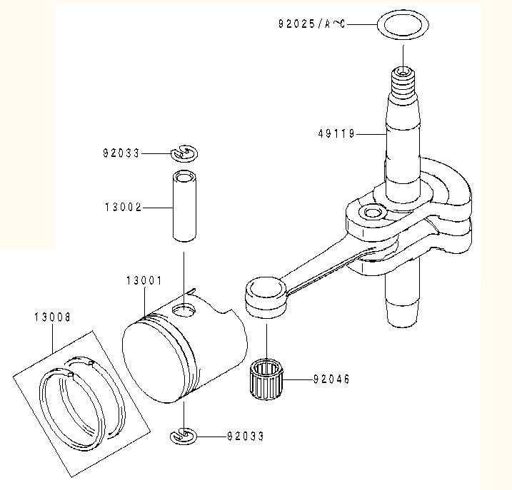 PISTON/CRANKSHAFT
