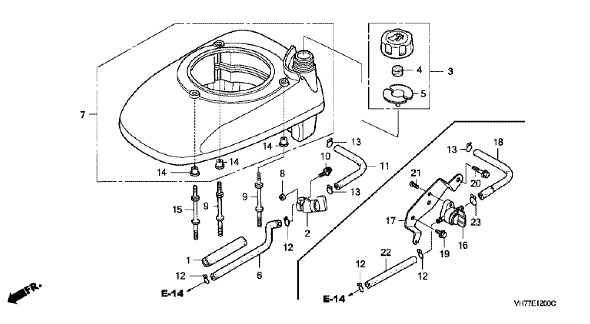 FAN COVER & FUEL TANK 