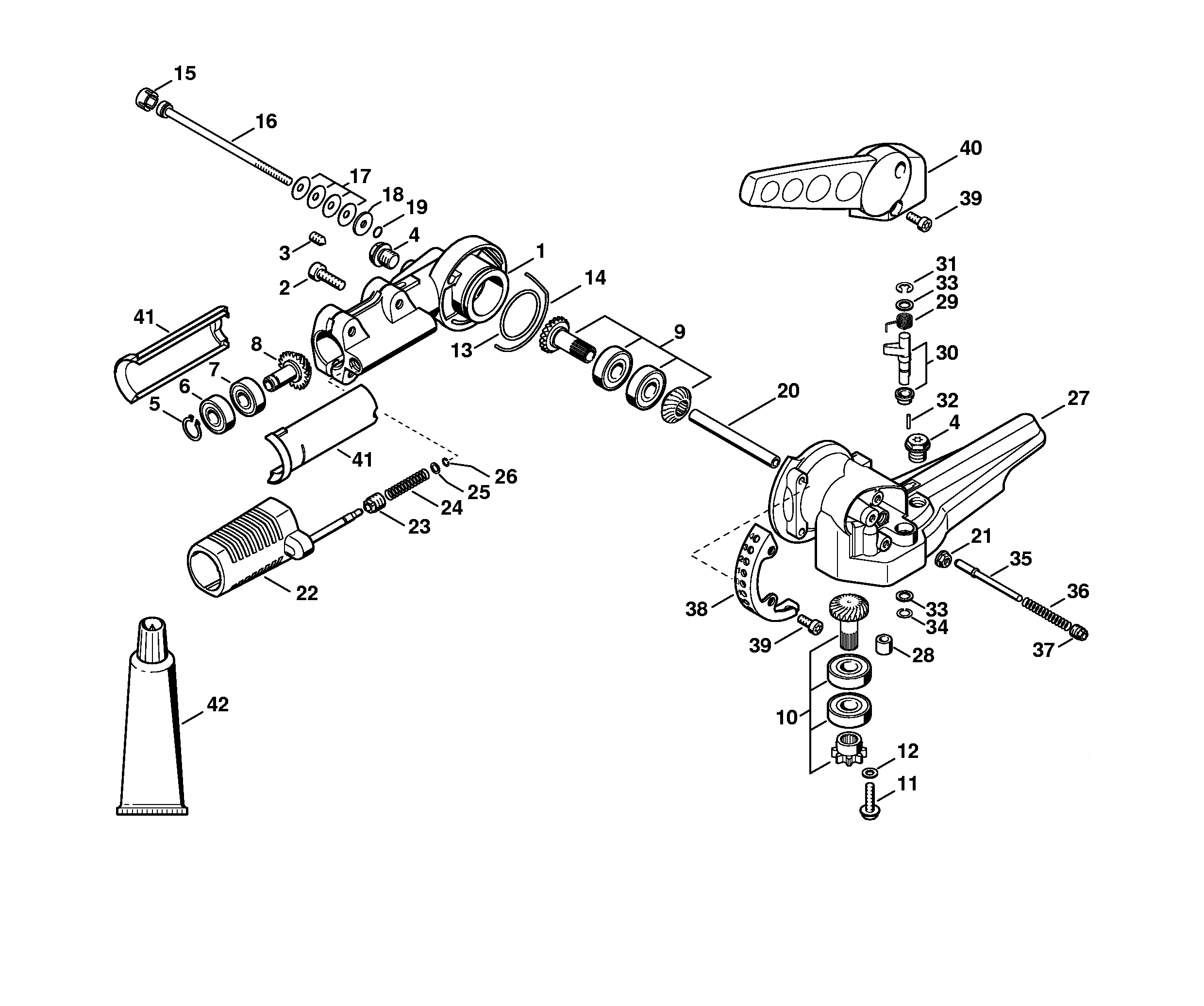 Angle Drive, Adjustable thru 125