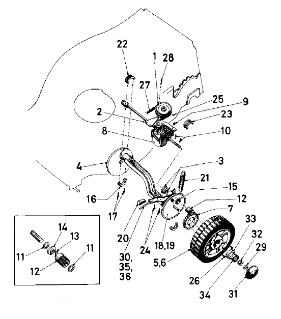 Autodrive rear axle assembly
