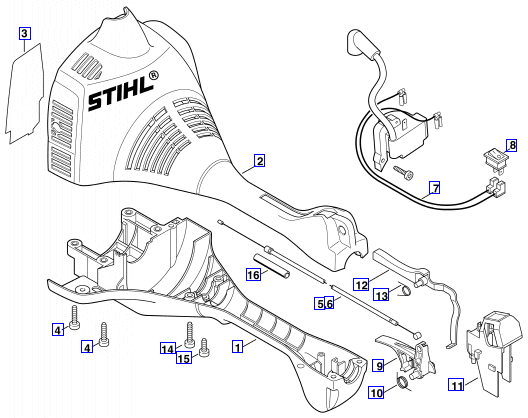 Engine Housing-wrap around handlebar