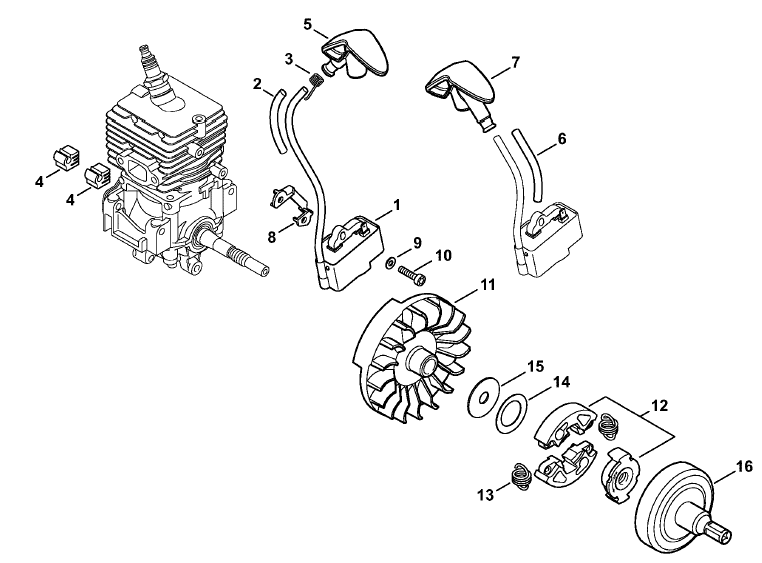 Ignition system, Clutch