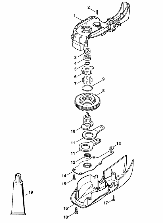 Gear head HSE 61