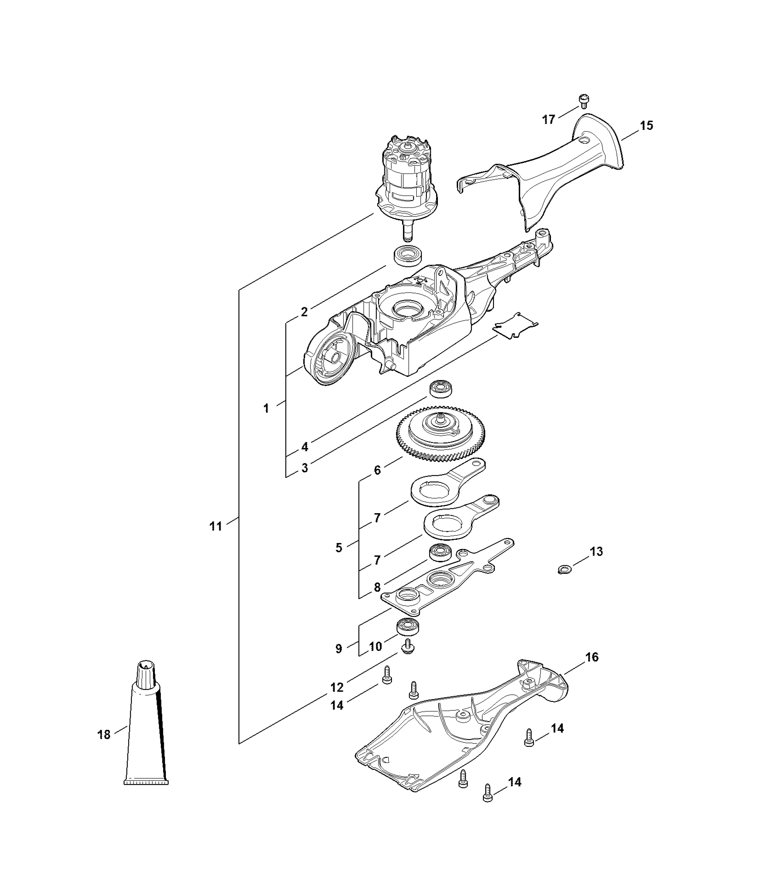 Gear Head, Electric Motor
