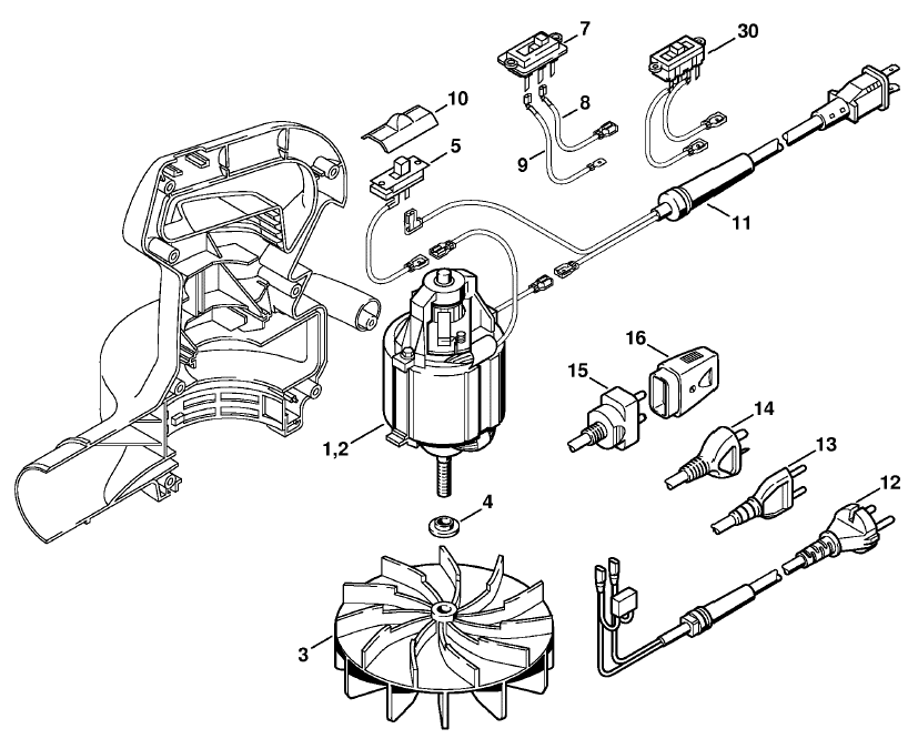 Electric motor BE 55