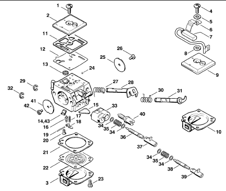 Carburetor C3A-S39B - C3A-S52
