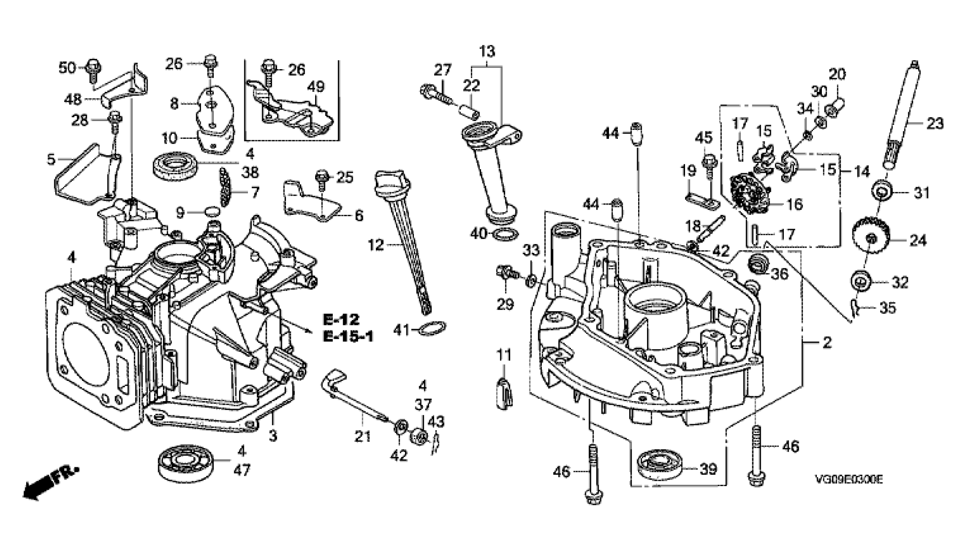 CYLINDER BARREL & OIL PAN 