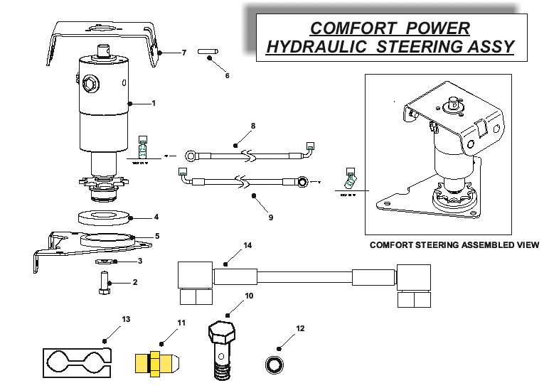 Comfort Power Hydraulic Steering Assembly