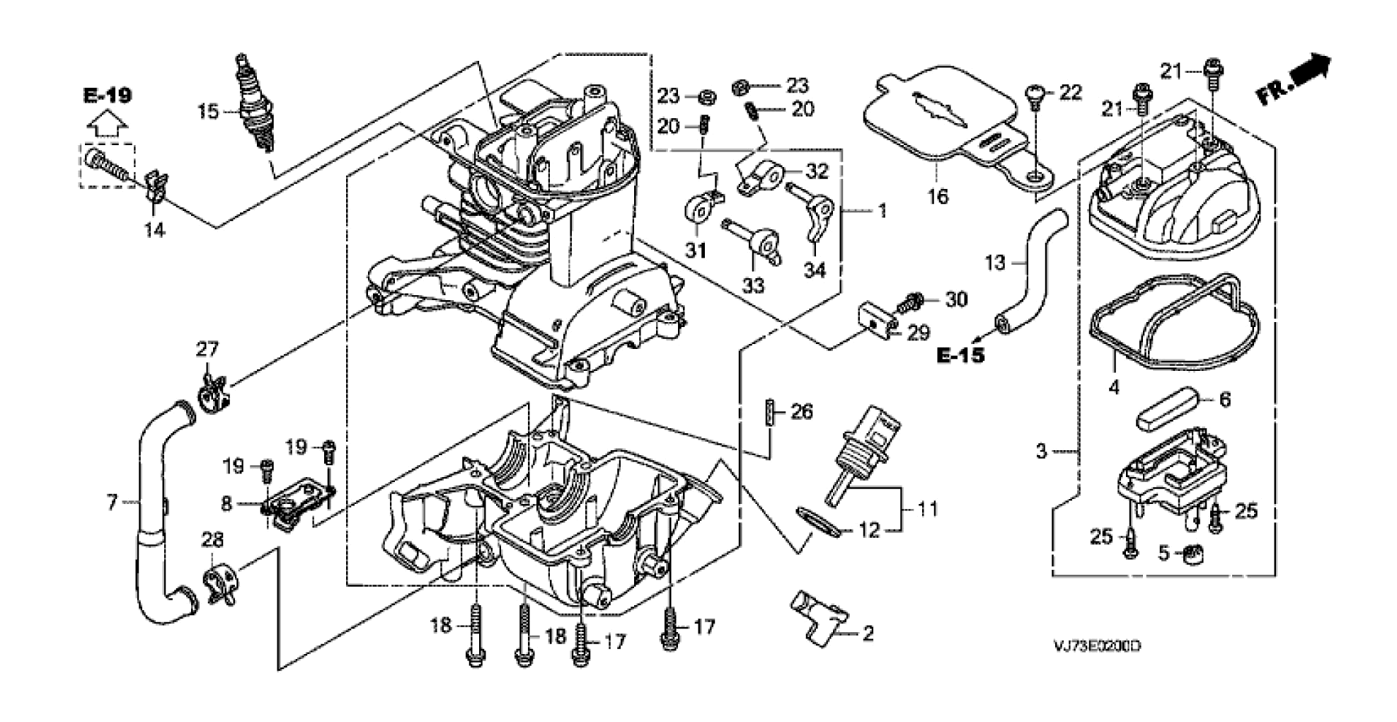 E-2 Crankcase Set 