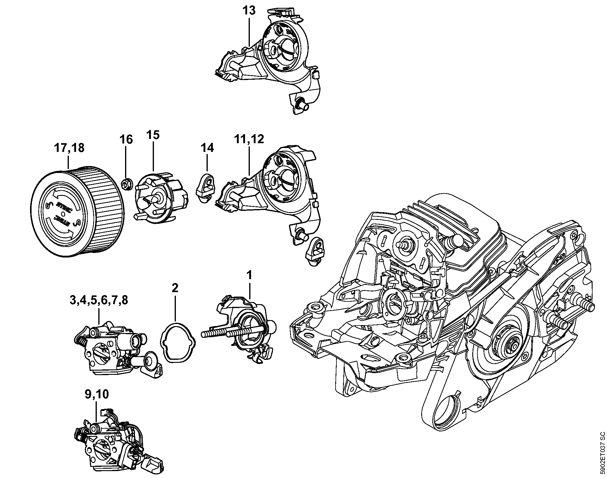 Carburetor bracket