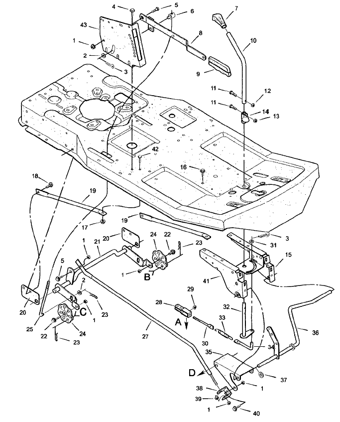 Mower Housing Suspension