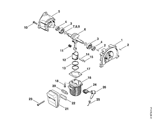 A-Crankcase, Cylinder