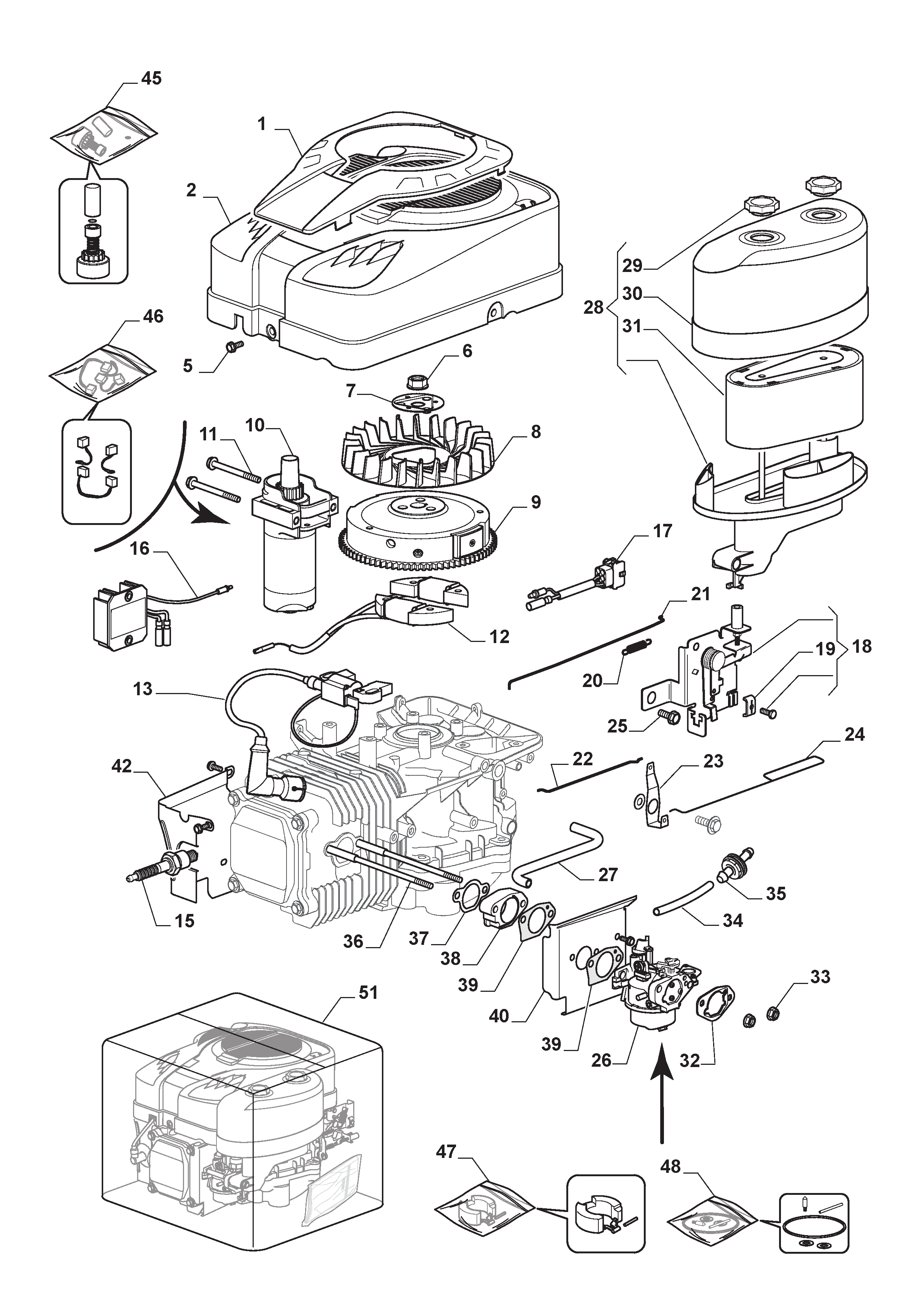  Carburettor, Air Cleaner Assy