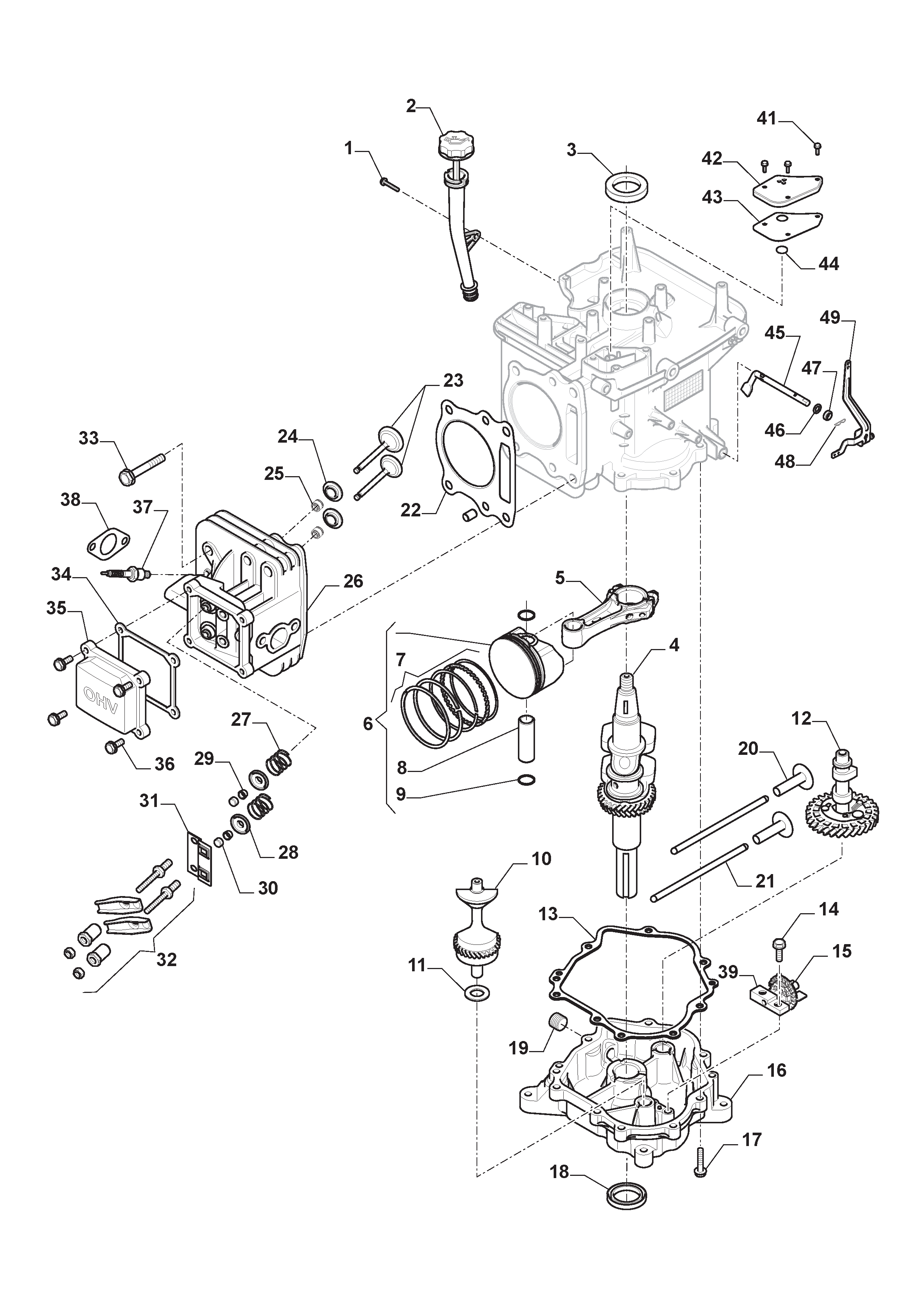  Piston, Crankshaft