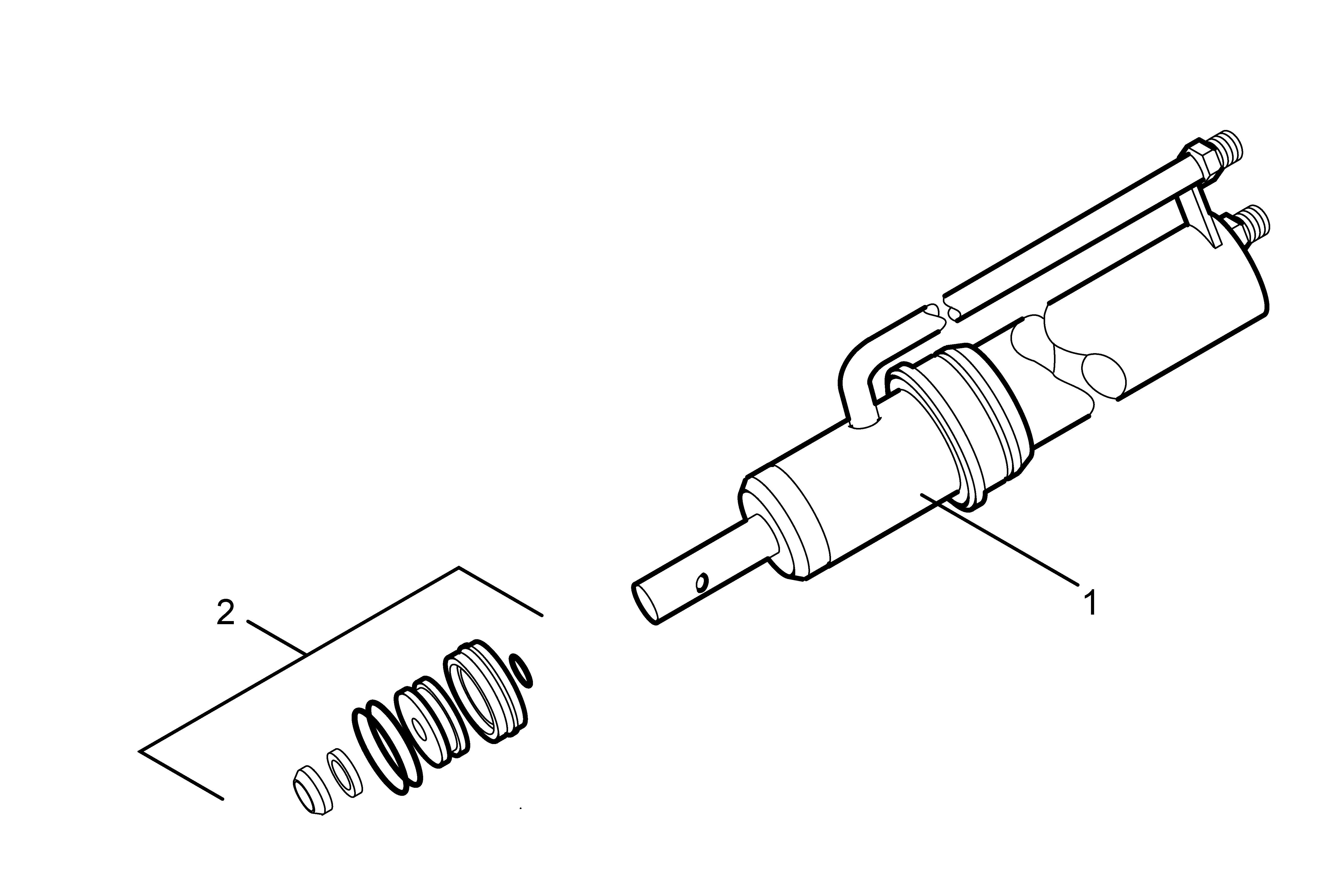 Motor and cylinder