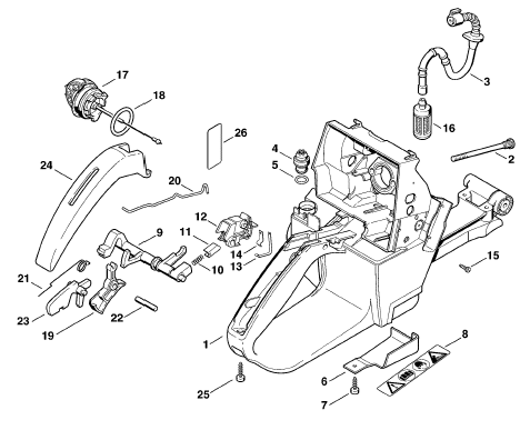 Tank housing