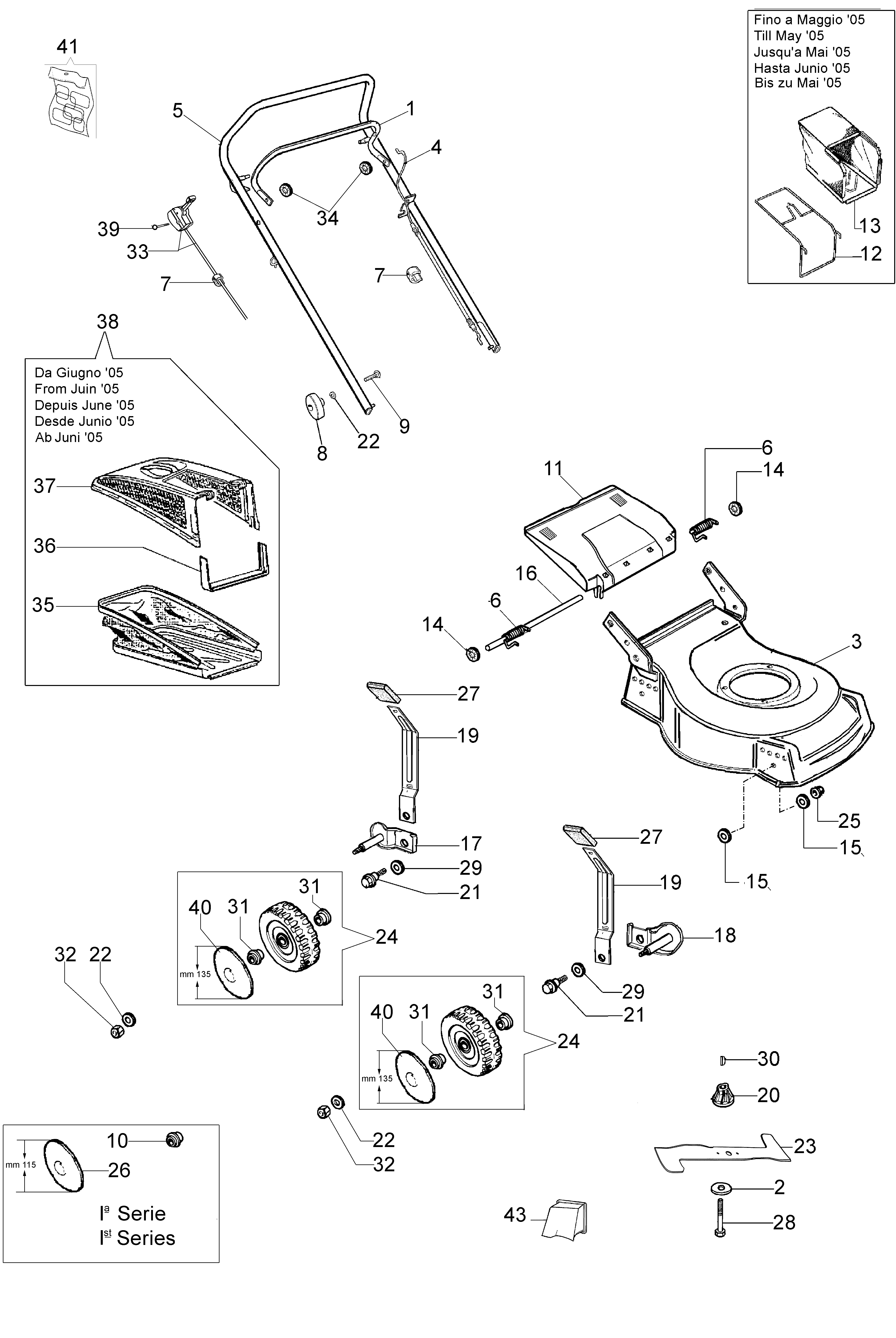 Complete illustrated parts list